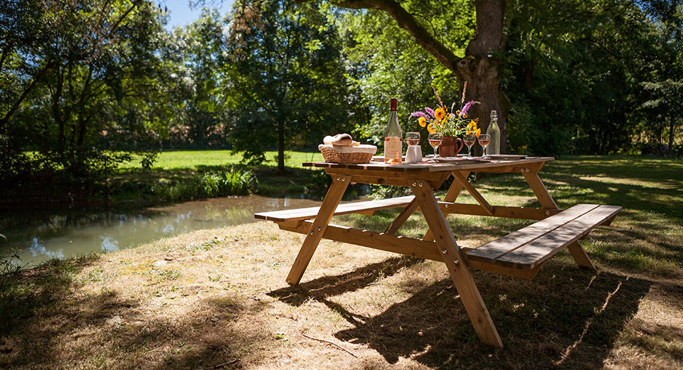 Charm of a lunch by the river