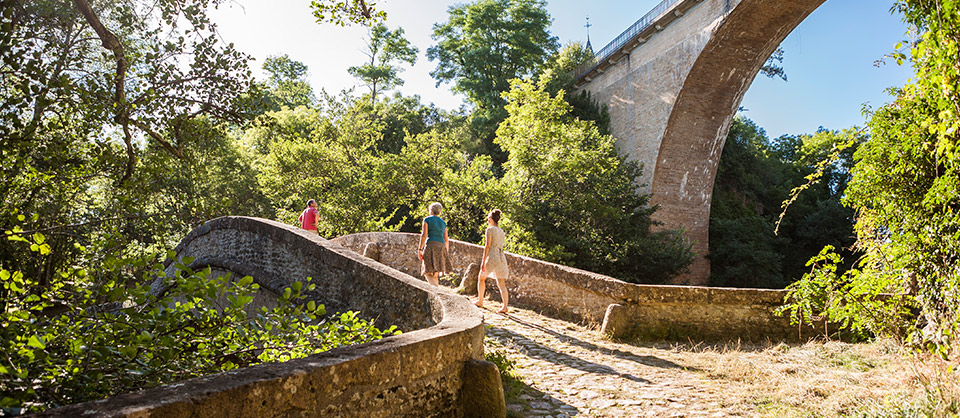 and, in the La Cure valley, the ancient Roman path and bridge of Pierre-Perthuis