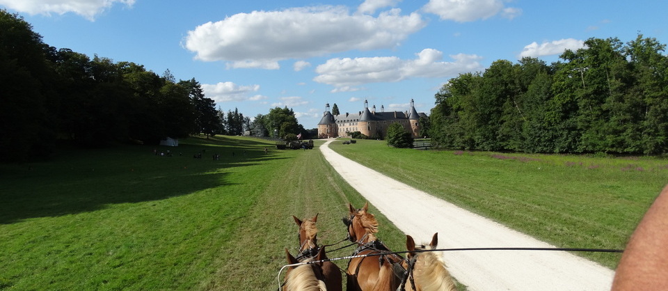 Burgundy countryside and historical surroundings... Saint-Fargeau castle