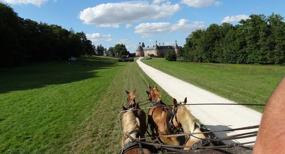 Burgundy countryside and historical surroundings... Saint-Fargeau castle